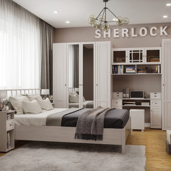 Спальня SHERLOCK 3, Ясень Анкор Светлый