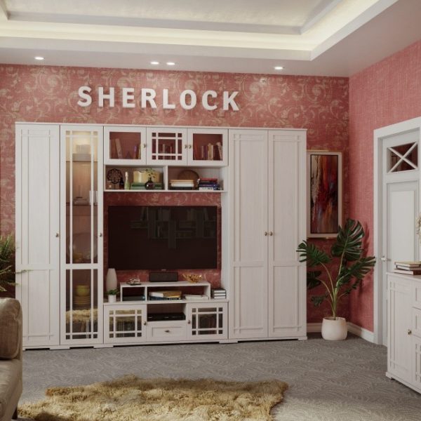Гостиная Sherlock Ясень Анкор светлый, Комплект 2