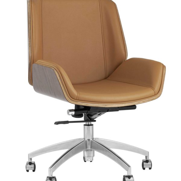 Кресло офисное TopChairs Crown коричневое